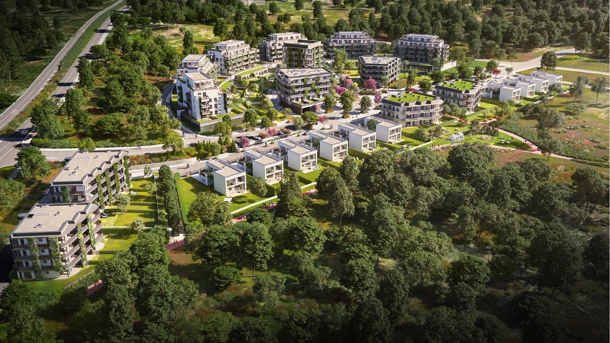 Hrubá stavba první etapy Arcus City je dokončena