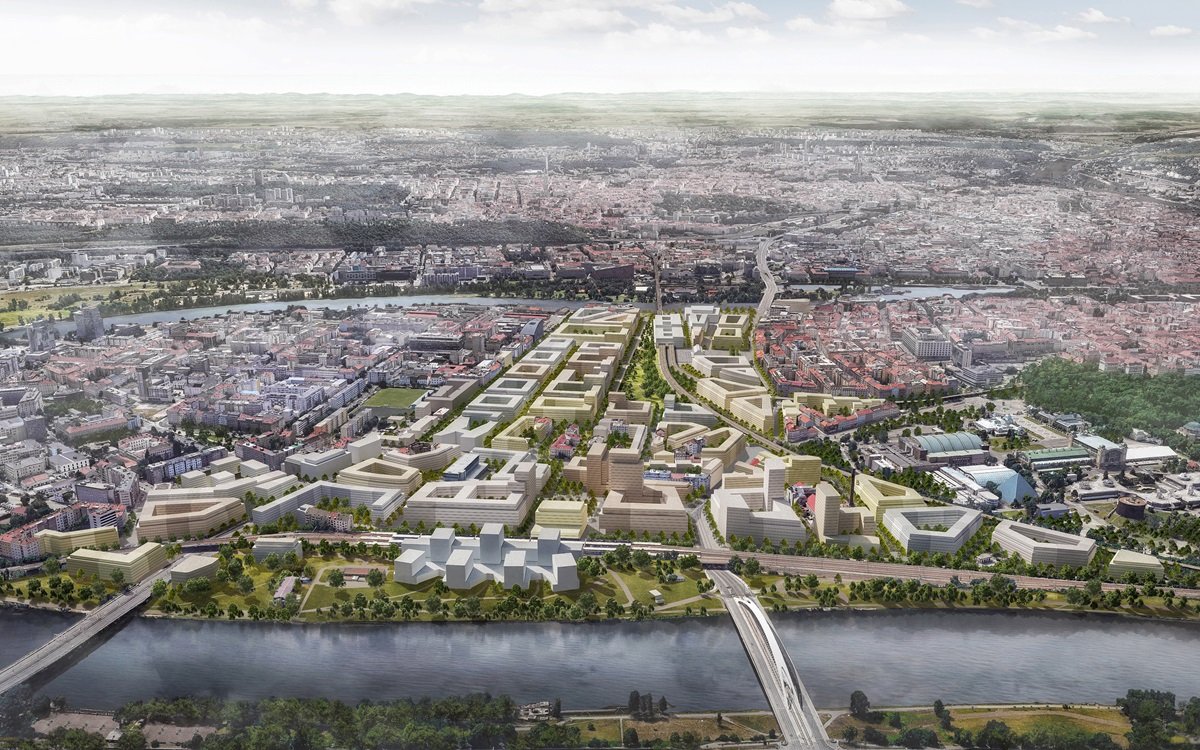 Nová čtvrť s 11 000 byty Holešovicích
